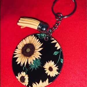 Handmade Sunflower Keychain